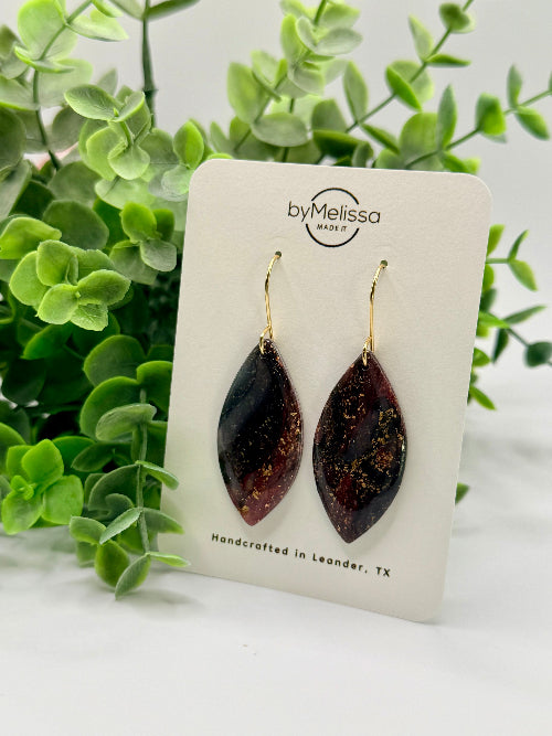 Rouse Raiders Maroon and Black Earrings