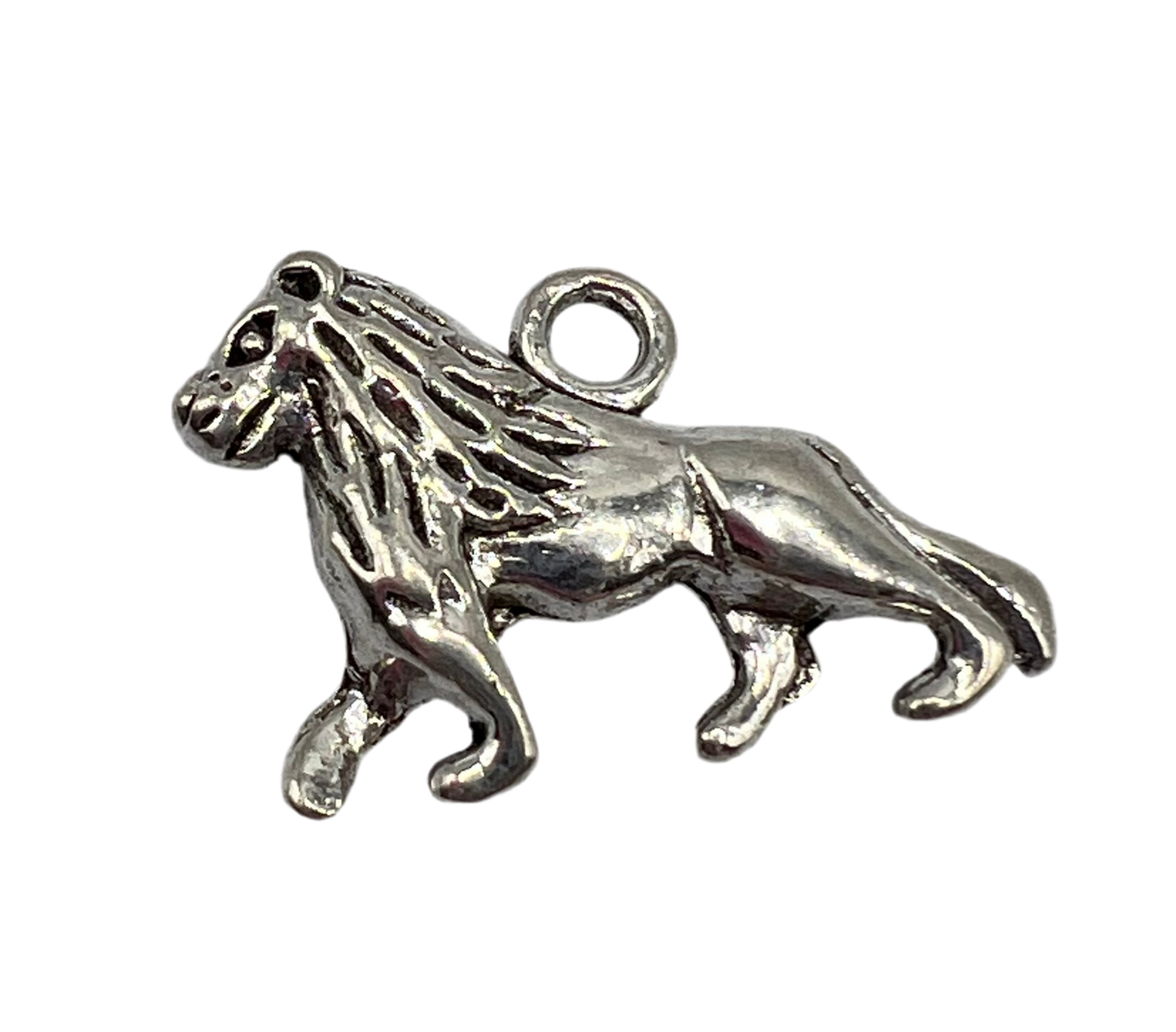Silver Lion Charm