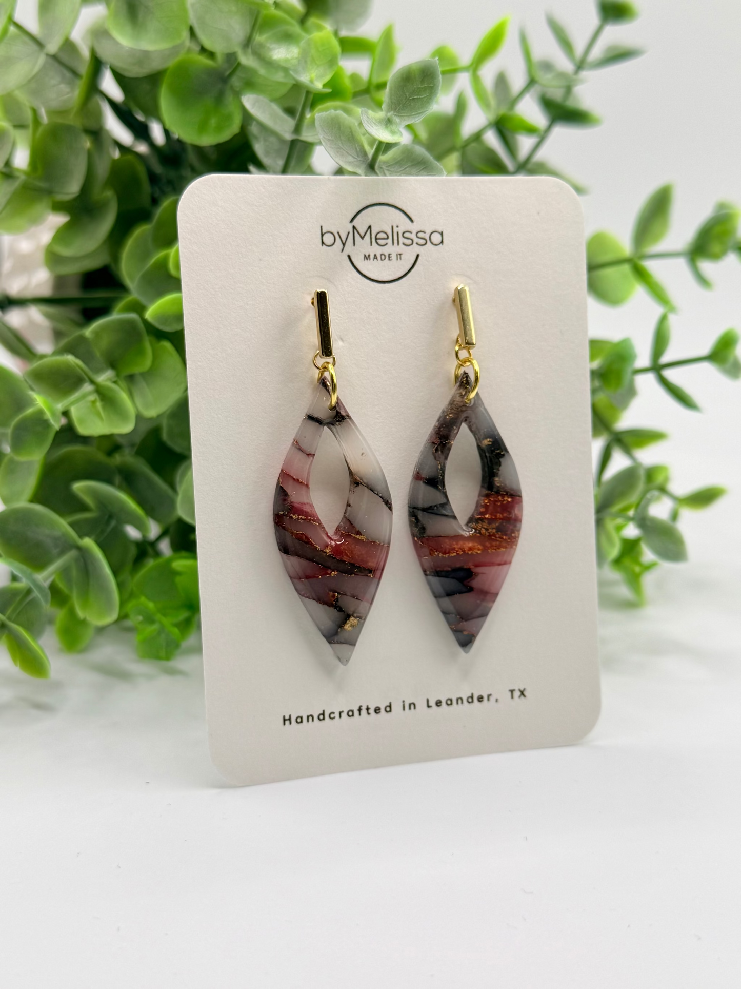 Rouse Raiders Maroon and Black Earrings
