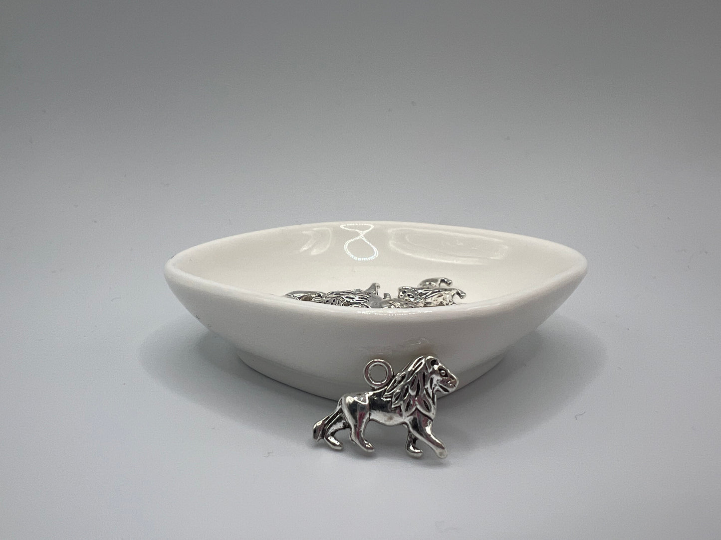 Silver Lion Charm
