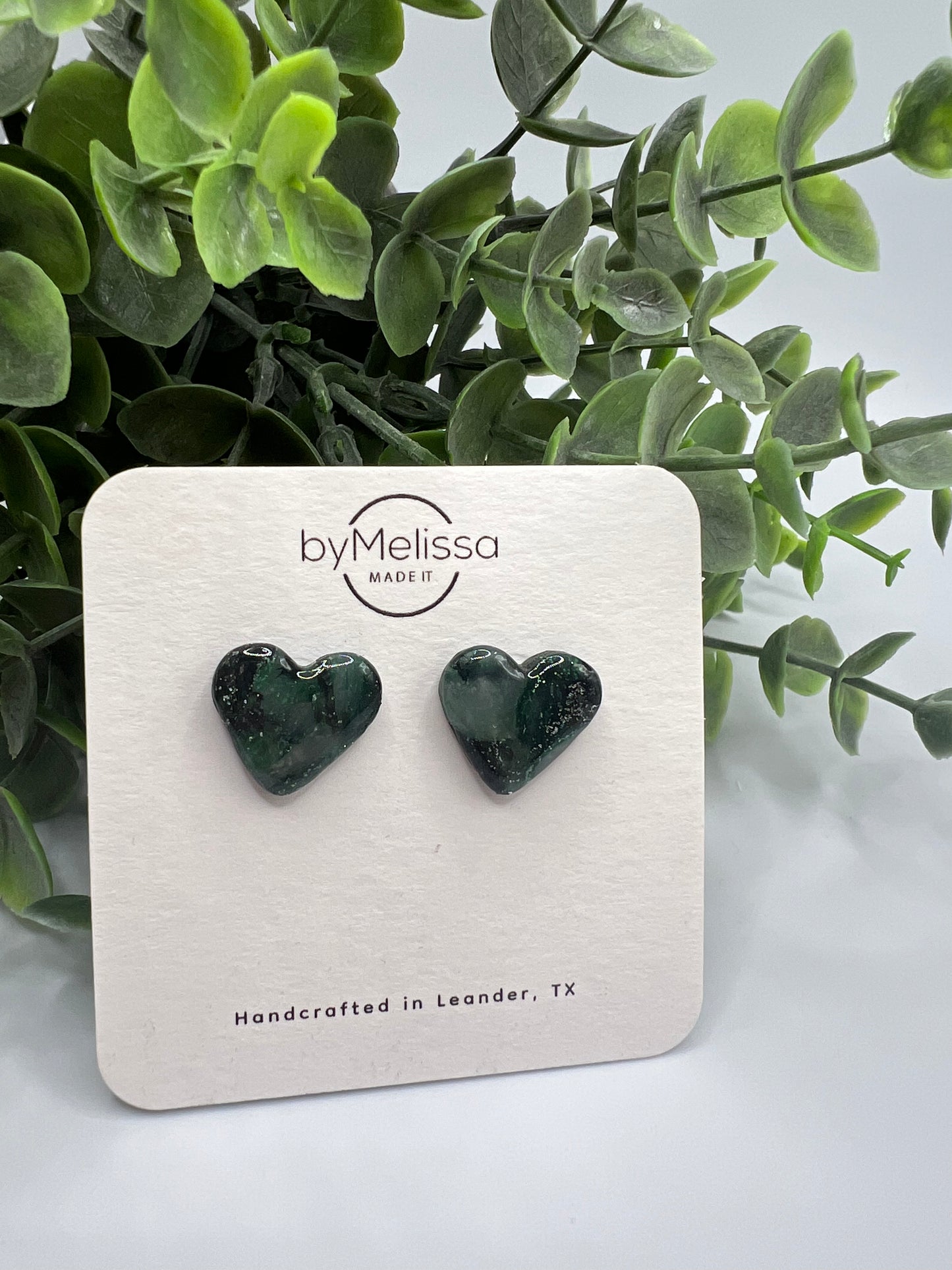 Cedar Park High School earrings, green and black CPHS spirit jewelry, Timberwolves game day accessory