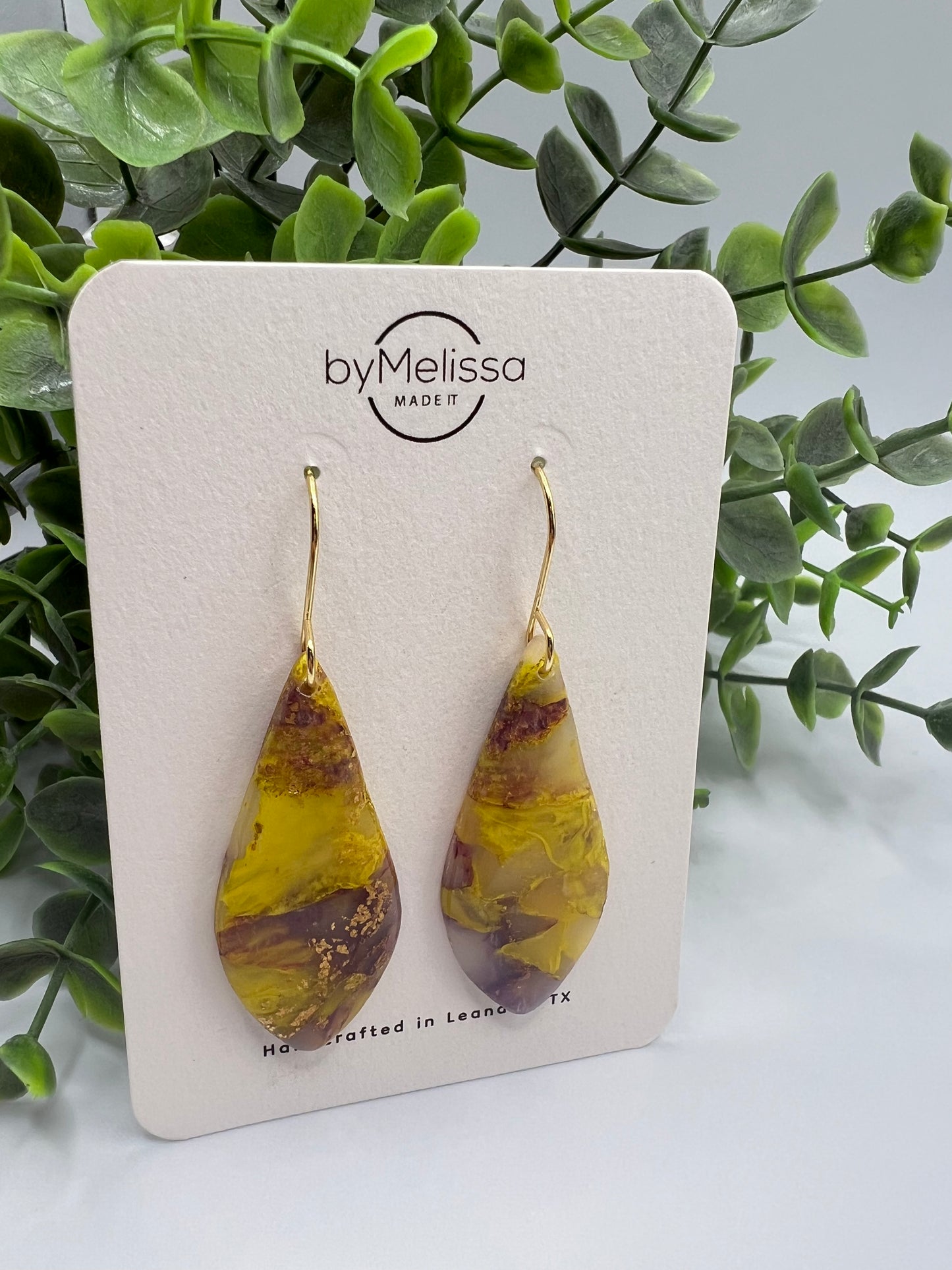 Liberty Hill Panther spirit wear earrings in purple and gold