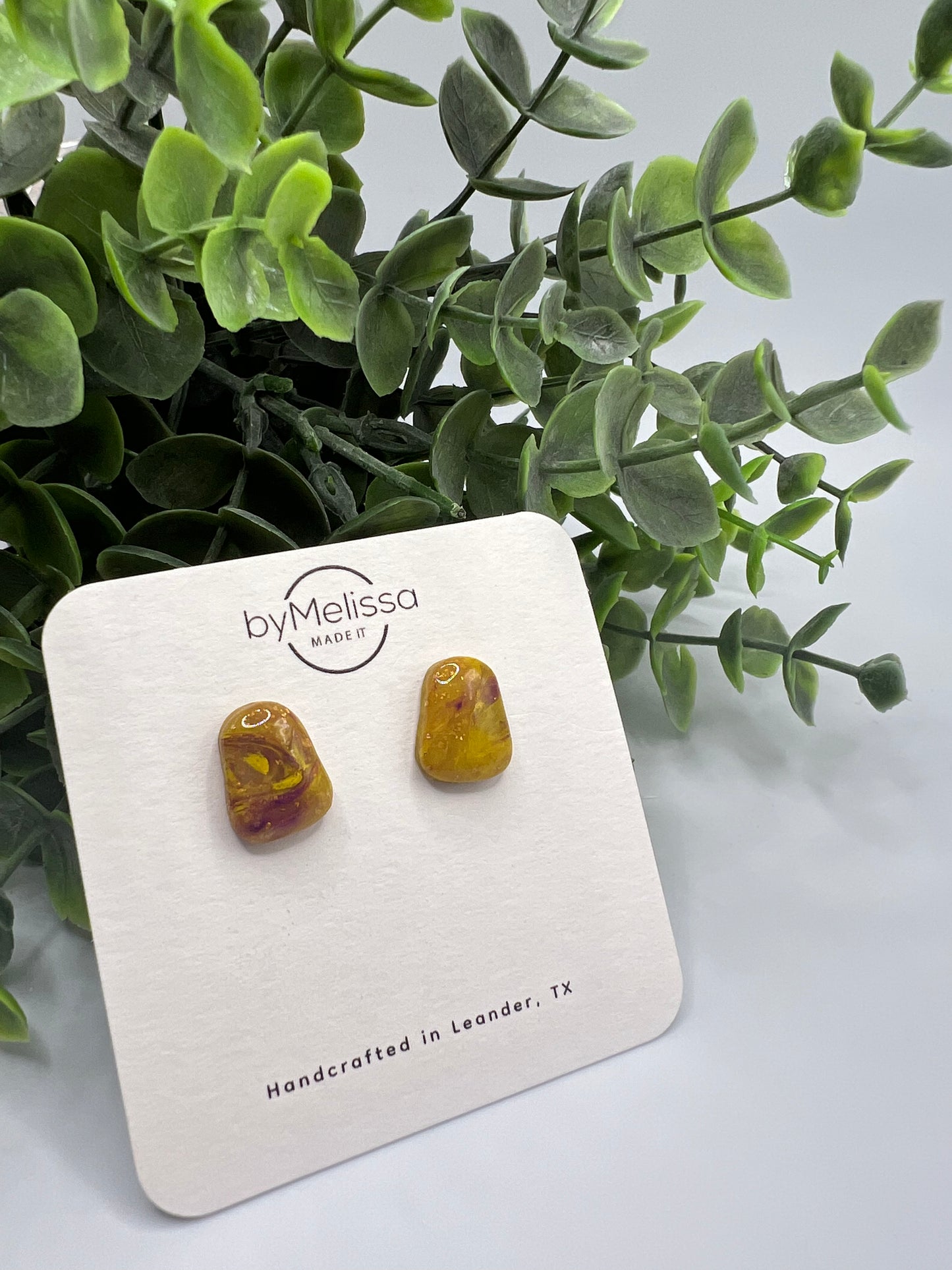 Liberty Hill Panther spirit wear earrings in purple and gold