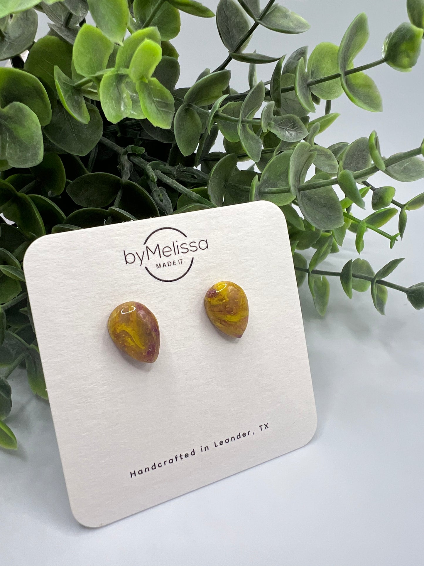 Liberty Hill Panther spirit wear earrings in purple and gold