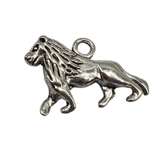 Silver Lion Charm