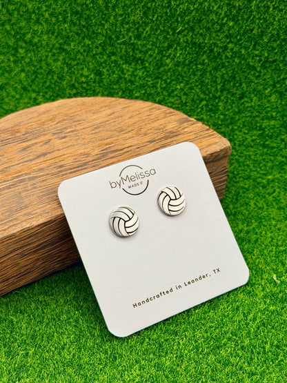 Engraved Circle Sport Studs