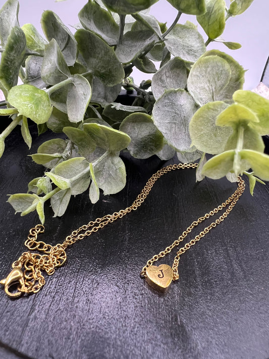 Engraved Petite Heart Necklace