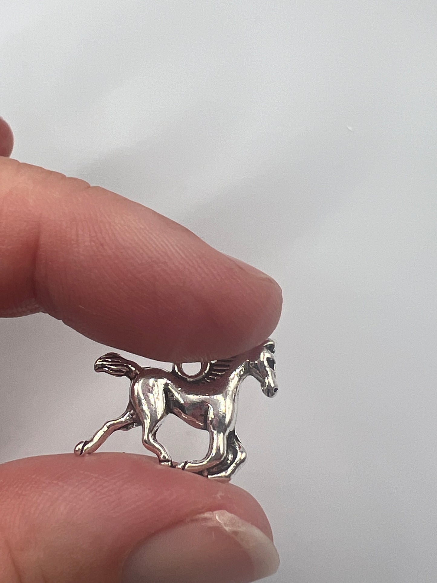 Silver Horse Charm