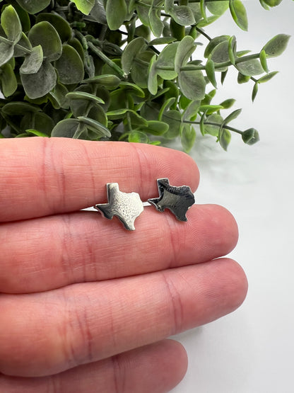 Engraved Texas Studs in Gold
