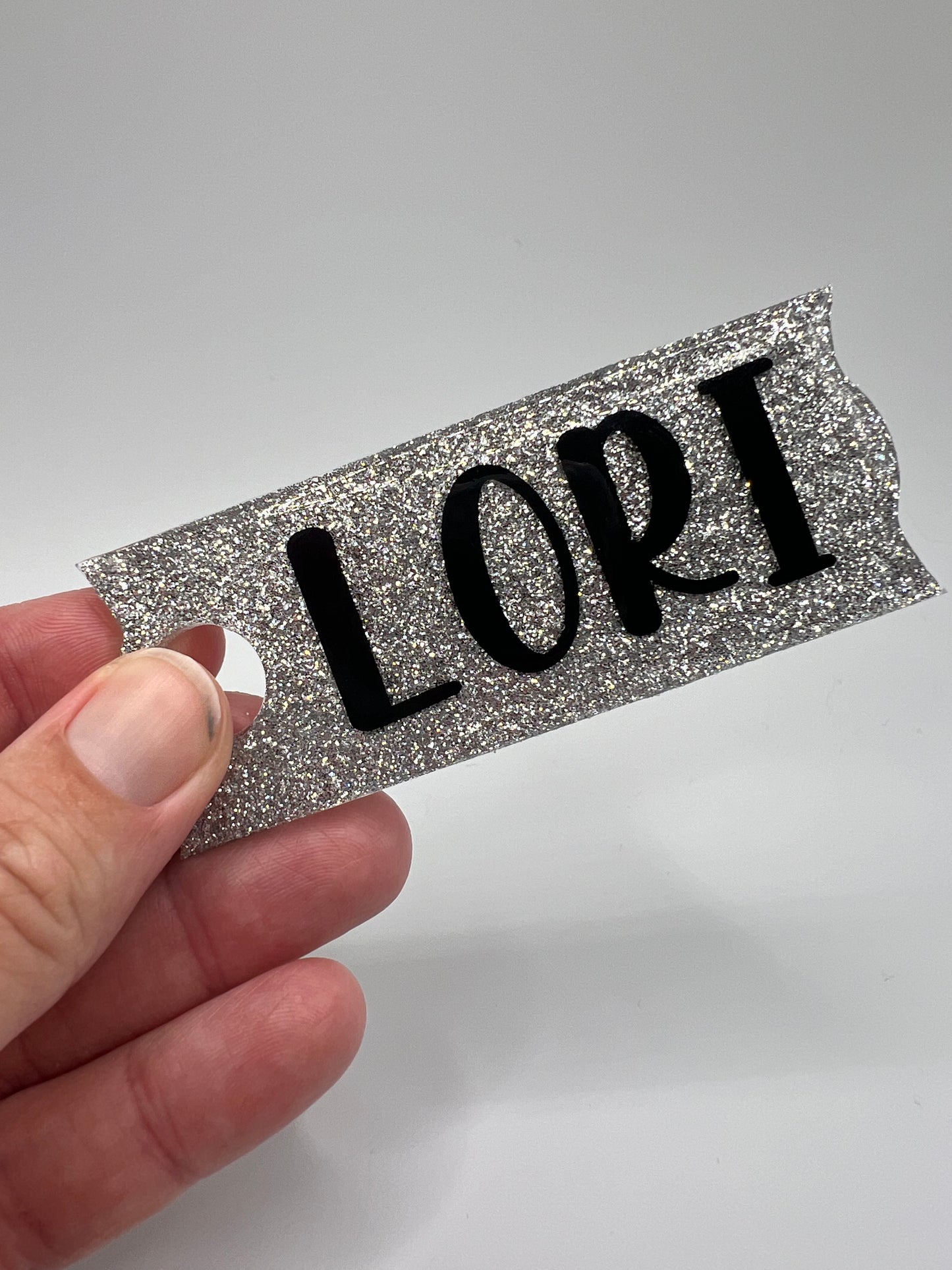 Single Glitter Stanley Cup Name Plate