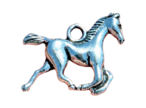 Silver Horse Charm