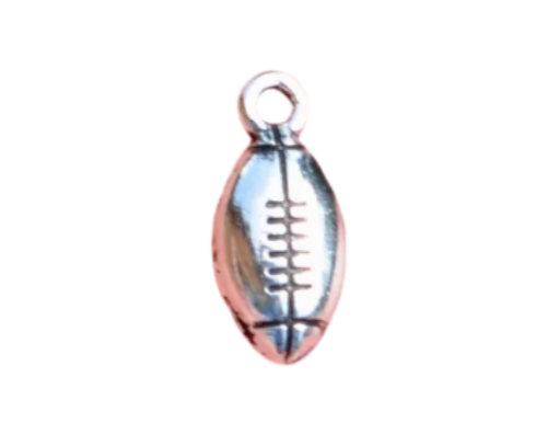 Silver Football Charm