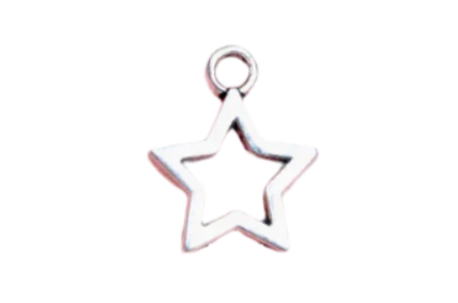 Silver Star Charm