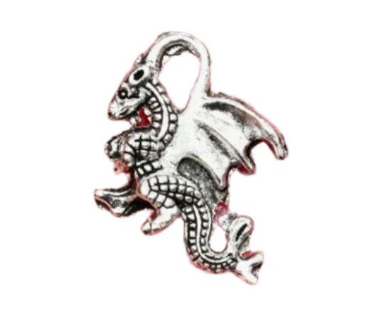 Silver Dragon Charm